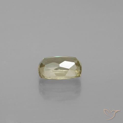 Diaspore à changement de couleur jaune naturelle coupe coussin, 1,20 ct, VVS-VS