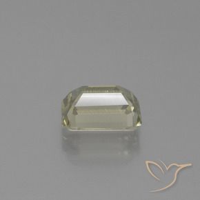 Diaspore Couleur Changeant Jaune très clair naturelle Octogone / coupe Émeraude, 1.31 ct, VVS-VS