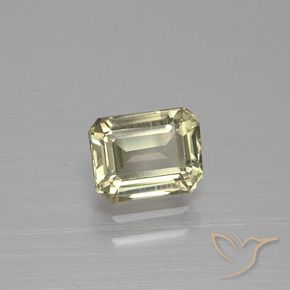 Diaspore Couleur Changeant Jaune clair naturelle Octogone / coupe Émeraude, 1.11 ct, VVS-VS
