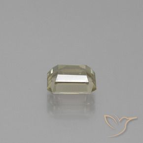Diaspore Couleur Changeant Jaune clair naturelle Octogone / coupe Émeraude, 1.11 ct, VVS-VS