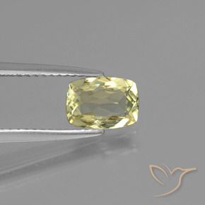 Diaspore Couleur Changeant Jaune moyen naturelle Coussin, 1.14 ct, VVS-VS