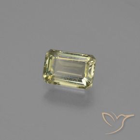 Diaspore Couleur Changeant Jaune brunâtre naturelle Octogone / coupe Émeraude, 1.05 ct, VS