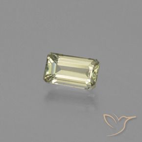 Diaspore Couleur Changeant Vert jaune léger naturelle Octogone / coupe Émeraude, 1.12 ct, VS