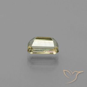 Diaspore Couleur Changeant Jaune clair naturelle Octogone / coupe Émeraude, 1.25 ct, VS
