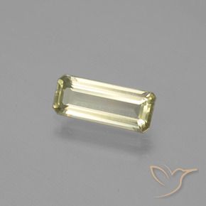 Diaspore Couleur Changeant Vert jaunâtre naturelle Octogone / coupe Émeraude, 1.17 ct, VS