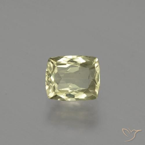 Diaspore Couleur Changeant Jaune pâle naturelle Coussin, 1.08 ct, VS