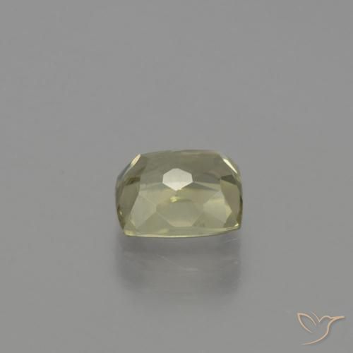 Diaspore Couleur Changeant Jaune pâle naturelle Coussin, 1.08 ct, VS