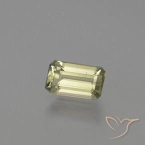 Diaspore Couleur Changeant Vert jaunâtre naturelle Octogone / coupe Émeraude, 1.05 ct, VVS-VS