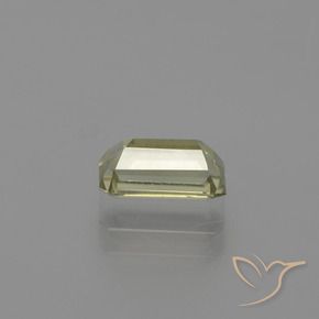 Diaspore Couleur Changeant Vert jaunâtre naturelle Octogone / coupe Émeraude, 1.05 ct, VVS-VS
