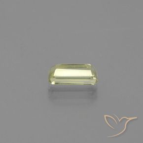 Diaspore Couleur Changeant Jaune clair naturelle Octogone / coupe Émeraude, 1.24 ct, VVS-VS