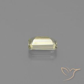 Diaspore Couleur Changeant Jaune clair naturelle Octogone / coupe Émeraude, 1.62 ct, VVS-VS