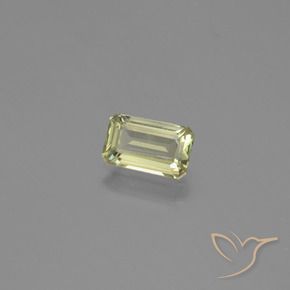 Diaspore Couleur Changeant Jaune clair naturelle Octogone / coupe Émeraude, 1.07 ct, VS
