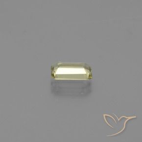 Diaspore Couleur Changeant Jaune clair naturelle Octogone / coupe Émeraude, 1.07 ct, VS