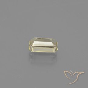 Diaspore Couleur Changeant Jaune clair naturelle Octogone / coupe Émeraude, 1.37 ct, VVS-VS