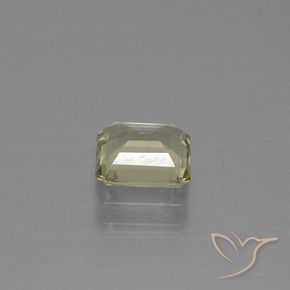 Diaspore Couleur Changeant Jaune très clair naturelle Octogone / coupe Émeraude, 1.15 ct, VVS-VS