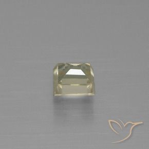 Diaspore Couleur Changeant Jaune doré clair naturelle Carré, 0.78 ct, VVS-VS