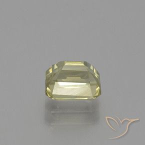 Diaspore Couleur Changeant Jaune moyen naturelle Octogone / coupe Émeraude, 1.21 ct, VS