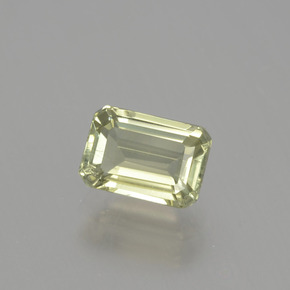 Diaspore Couleur Changeant Jaune pâle naturelle Taille émeraude, 1.24 ct, VS