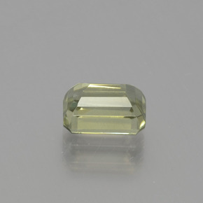 Diaspore Couleur Changeant Jaune pâle naturelle Taille émeraude, 1.24 ct, VS