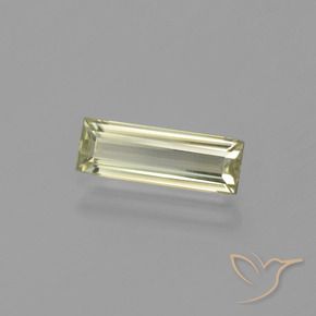 Diaspore Couleur Changeant Jaune très clair naturelle Baquette, 1.18 ct, VVS