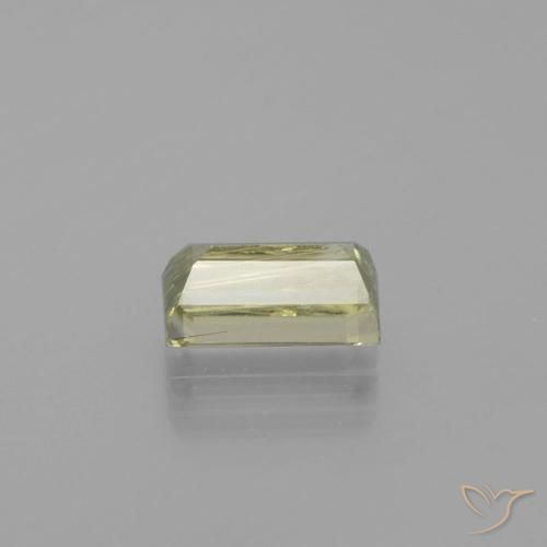 Diaspore Couleur Changeant Jaune très clair naturelle Baquette, 1.58 ct, VS