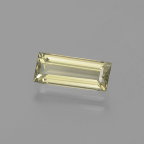 Diaspore à changement de couleur jaune naturelle baguette, 1,78 ct, VVS