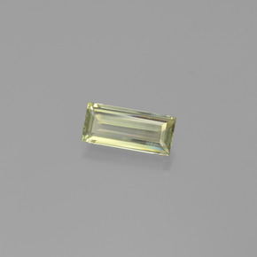 Diaspore à changement de couleur jaune naturelle baguette, 1,32 ct, VVS