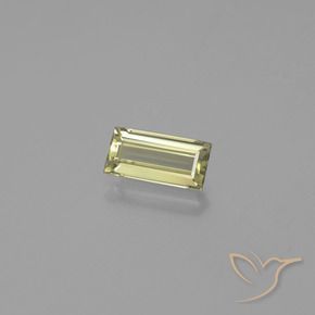 Diaspore Couleur Changeant Jaune clair naturelle Baquette, 1.42 ct, VS