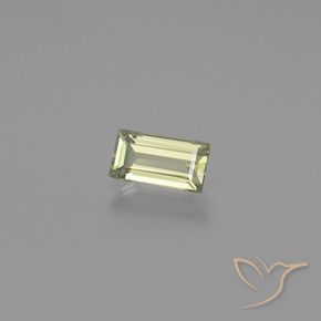 Diaspore Couleur Changeant Jaune très clair naturelle Baquette, 1.27 ct, VVS