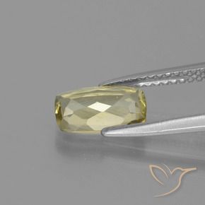 Diaspore Couleur Changeant Jaune très clair naturelle Coussin, 1.16 ct, VS