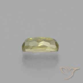Diaspore à changement de couleur jaune naturelle coupe coussin, 1,44 ct, VVS-VS