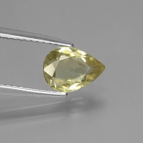 Diaspore à changement de couleur  naturelle en forme de poire, 1,02 ct, VVS-VS