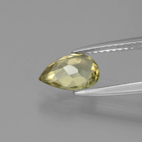 Diaspore à changement de couleur  naturelle en forme de poire, 1,02 ct, VVS-VS