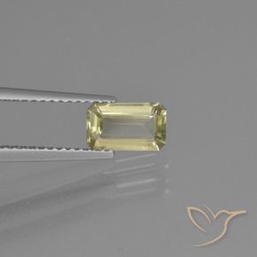 Diaspore Couleur Changeant Beige jaune naturelle Octogone / coupe Émeraude, 0.91 ct, VVS-VS