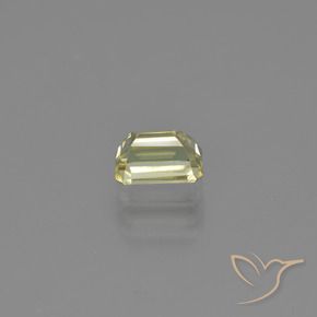 Diaspore Couleur Changeant Jaune clair naturelle Octogone / coupe Émeraude, 1.21 ct, VVS-VS