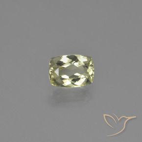 Diaspore Couleur Changeant Jaune clair naturelle Coussin, 1.14 ct, VVS-VS