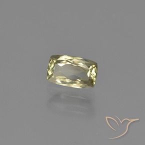 Diaspore Couleur Changeant Jaune clair naturelle Coussin, 1.16 ct, VVS-VS