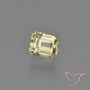 Diaspore Couleur Changeant Jaune clair naturelle Octogone / coupe Émeraude, 1.01 ct, VVS