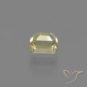Diaspore Couleur Changeant Jaune clair naturelle Octogone / coupe Émeraude, 1.01 ct, VVS