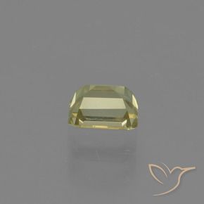 Diaspore Couleur Changeant Jaune clair naturelle Octogone / coupe Émeraude, 1.07 ct, VVS-VS