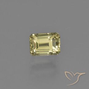 Diaspore Couleur Changeant Jaune clair naturelle Octogone / coupe Émeraude, 1.13 ct, VVS-VS