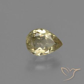 Diaspore Couleur Changeant Jaune brunâtre naturelle En forme de poire, 1.10 ct, VS