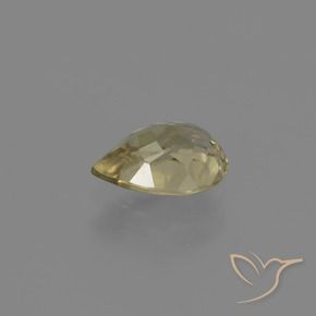 Diaspore Couleur Changeant Jaune brunâtre naturelle En forme de poire, 1.10 ct, VS