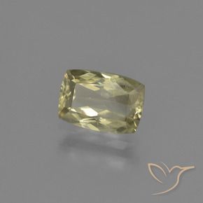 Diaspore Couleur Changeant Jaune clair naturelle Coussin, 1.18 ct, VS