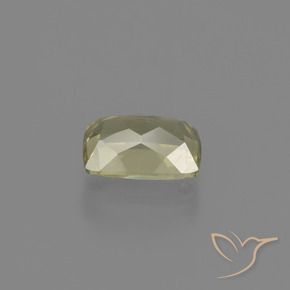 Diaspore Couleur Changeant Jaune clair naturelle Coussin, 1.18 ct, VS