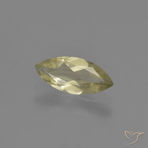 Diaspore Couleur Changeant Jaune clair naturelle Marquise, 1.02 ct, VS
