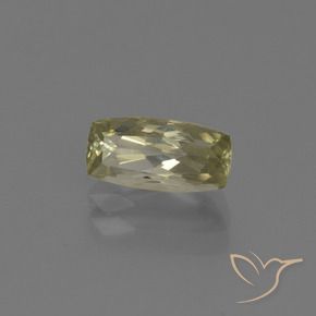 Diaspore Couleur Changeant Jaune brunâtre naturelle Coussin, 1.25 ct, VS