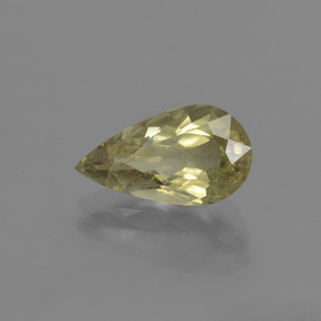 Diaspore à changement de couleur de couleur changeante naturelle en forme de poire, 2,40 ct, SI