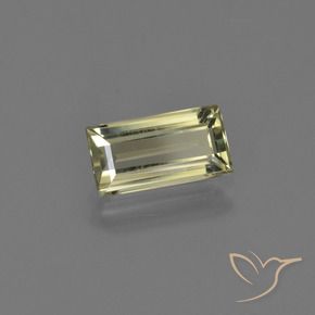 Diaspore Couleur Changeant Jaune brunâtre naturelle Baquette, 1.42 ct, VVS
