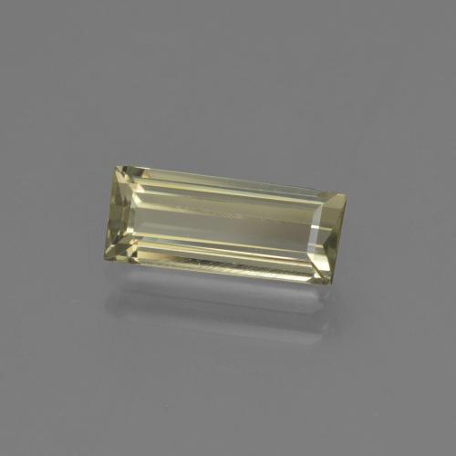 Diaspore à changement de couleur jaune naturelle baguette, 1,43 ct, VVS-VS